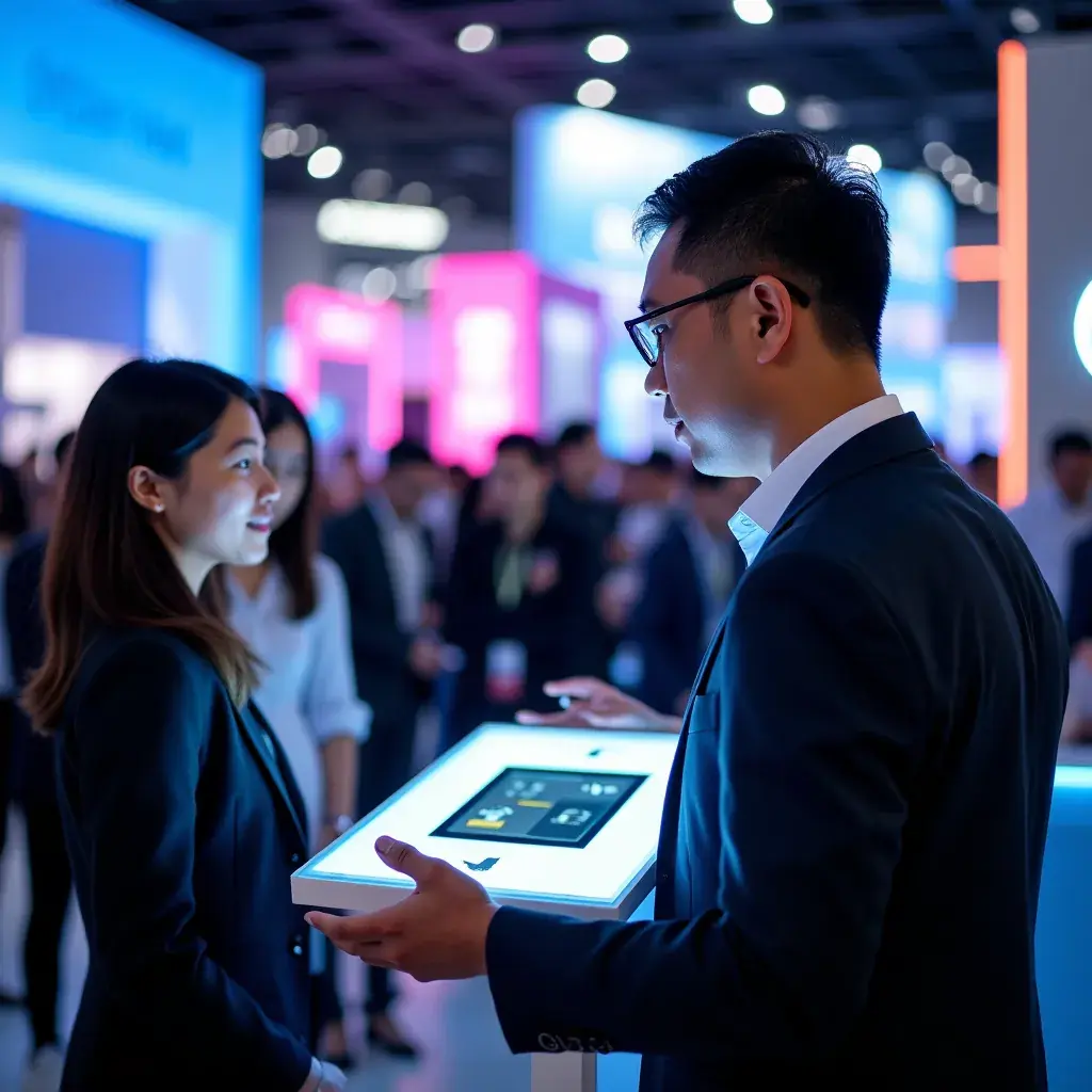 Modern office workspace with collaborative environment