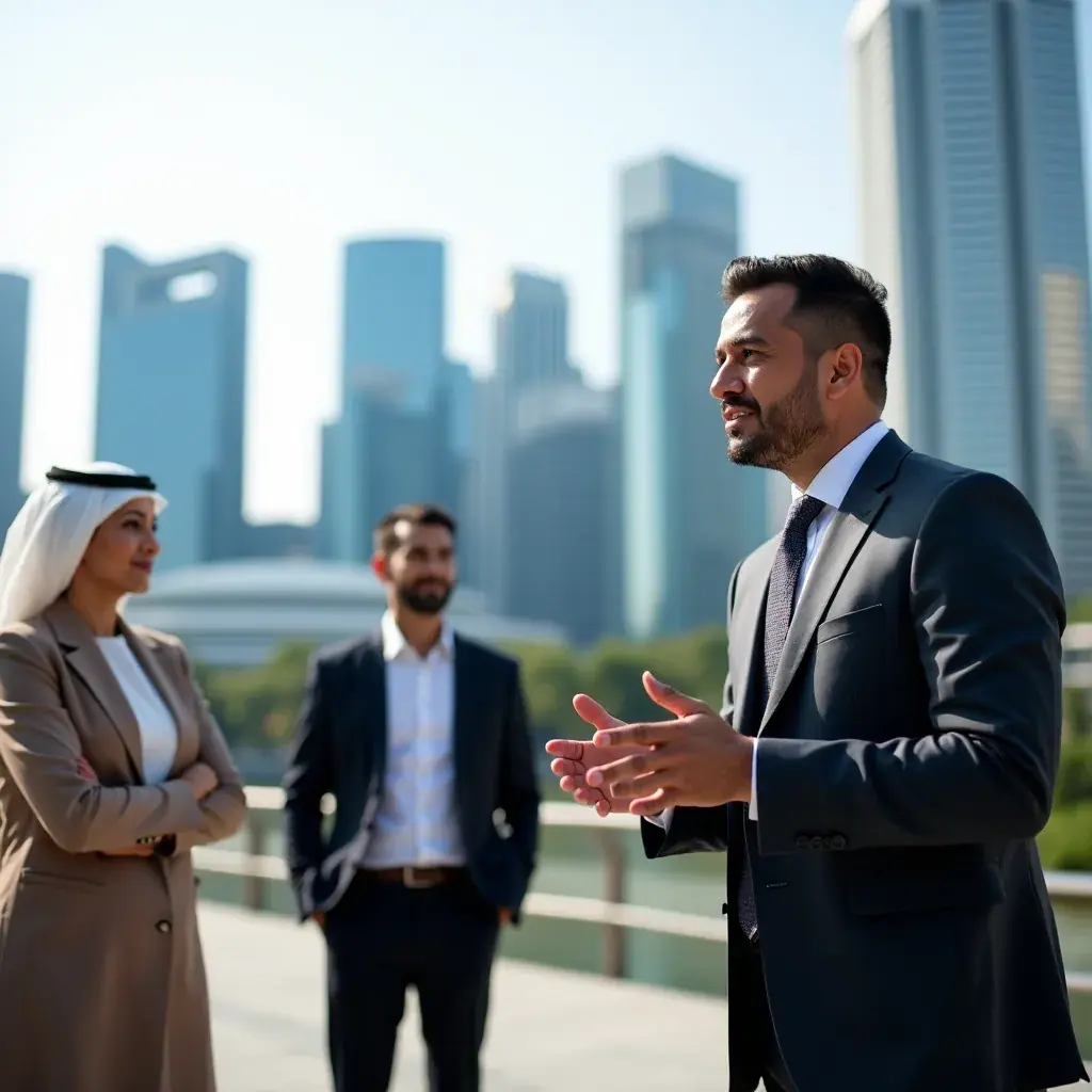 Professional business solutions illustration